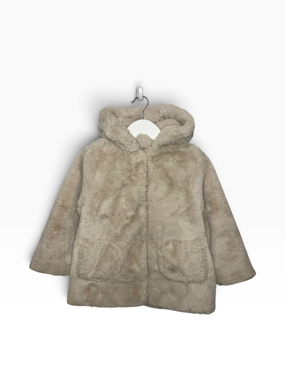 🍂 Zara Kids Faux Fur Coat size 4-5Y